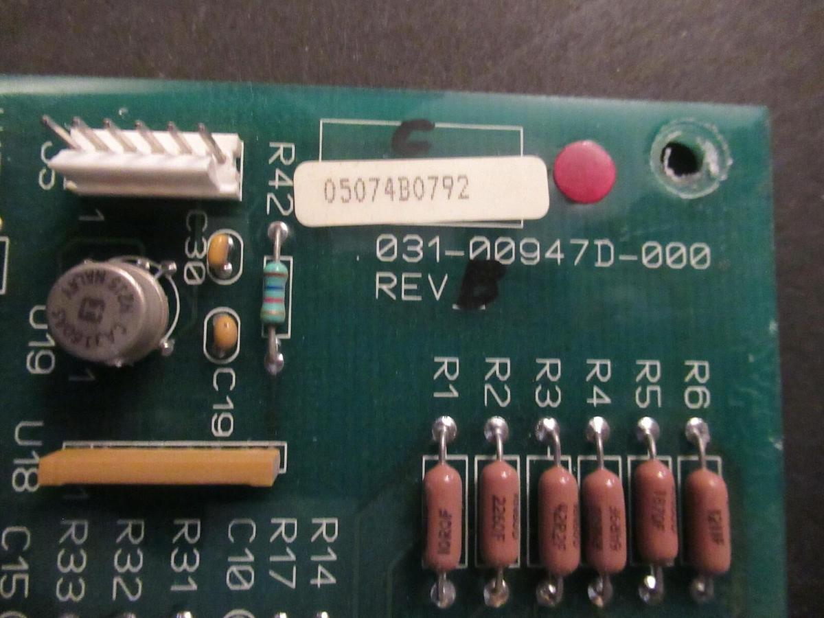 Used YORK CURRRNT CONTROL CIRCUIT BOARD 031-00947D-000 REV B **WARRANTY INCLUDED**