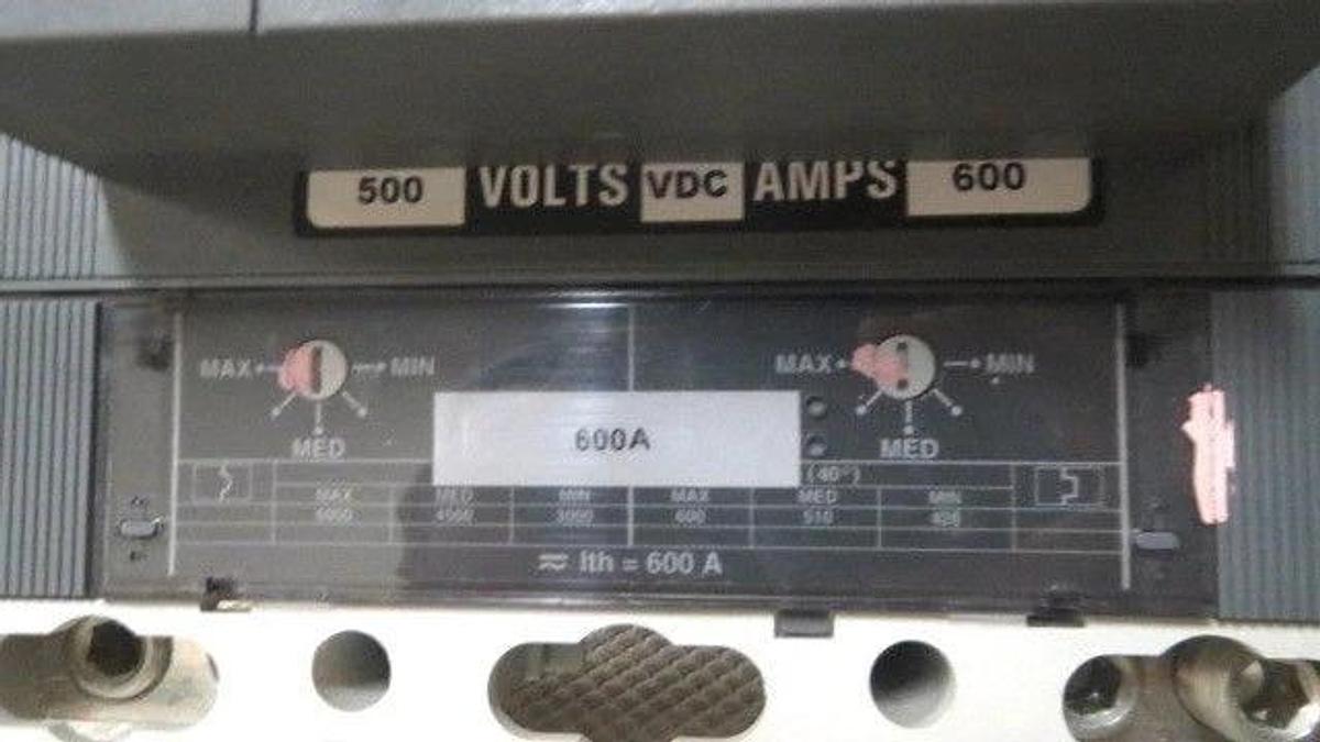 Used ABB S6N BREAKER 600 AMP 600 VAC 500 VDC 2 POLE WITH 600 AMP TRIP **WARRANTY**