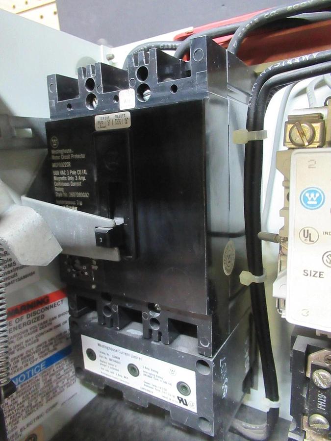 Used CUTLER HAMMER MOTOR STARTER CONTROL MODEL: 2100 12" W/ A200M1CACP NEMA SIZE 1