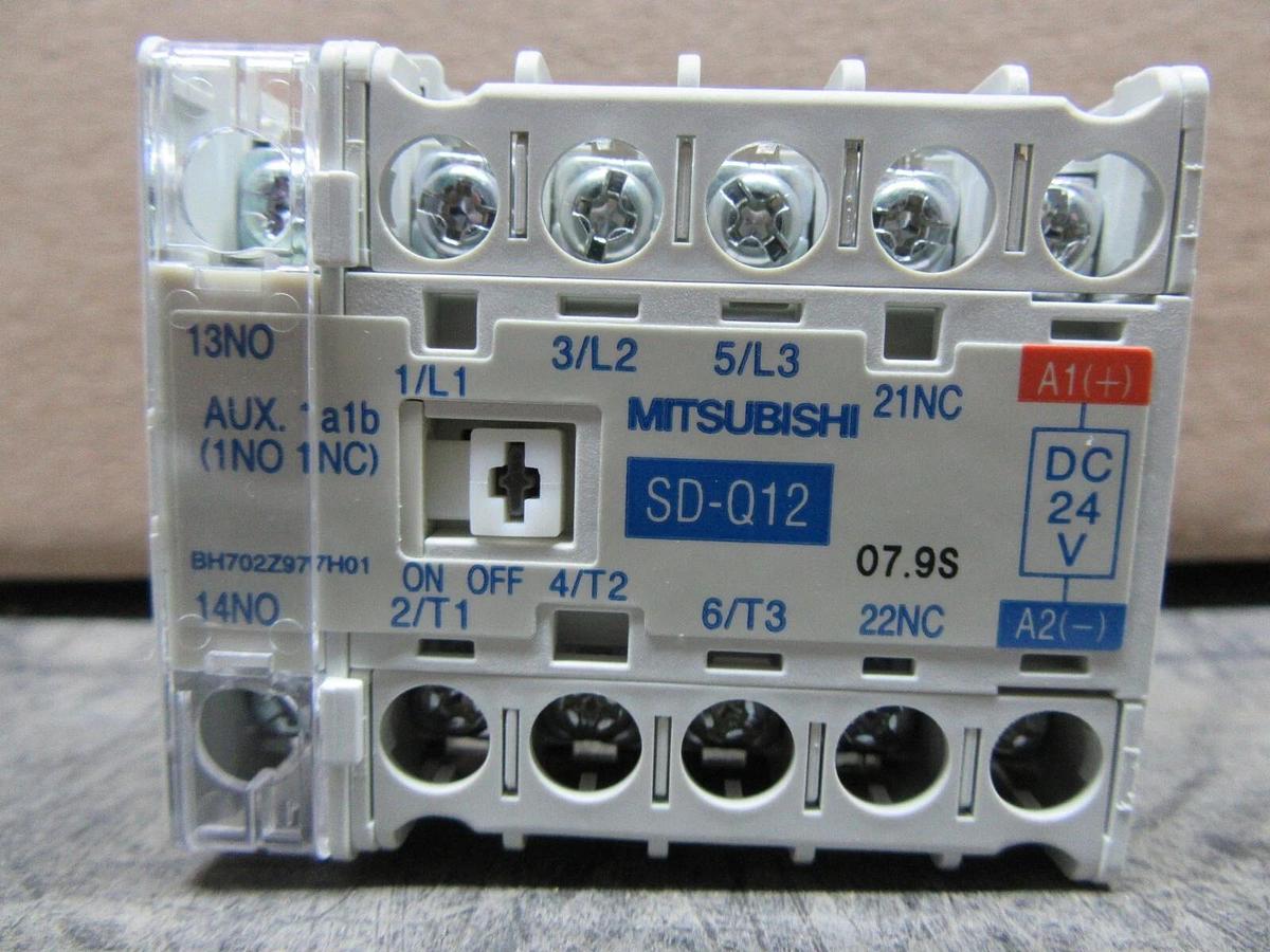 NEW SURPLUS MITSUBISHI MAGNETIC CONTACTOR SD-Q12 20 AMP 600V 4 KW COIL: 24 VDC