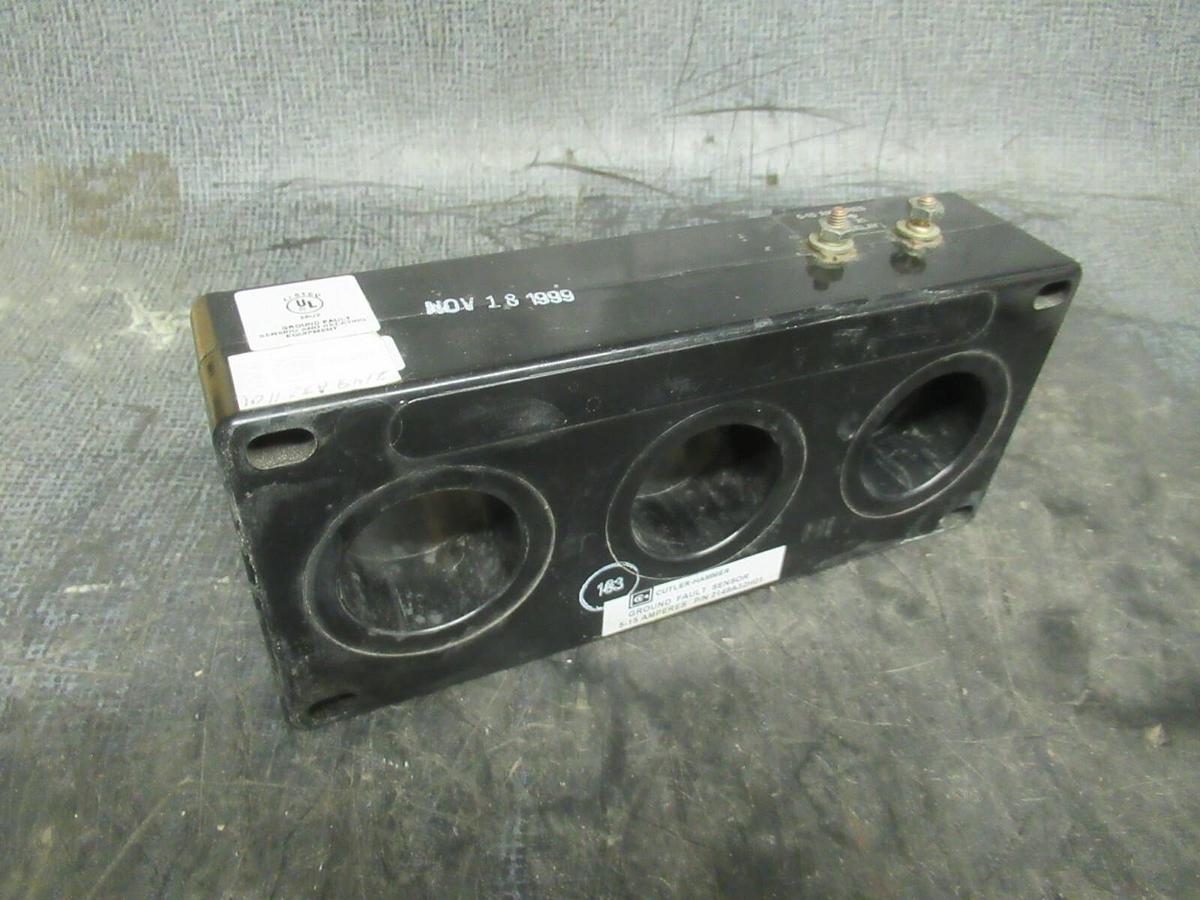 Used CUTLER HAMMER GROUND FAULT SENSOR 2149A32H01 5-15 AMP **WARRANTY**