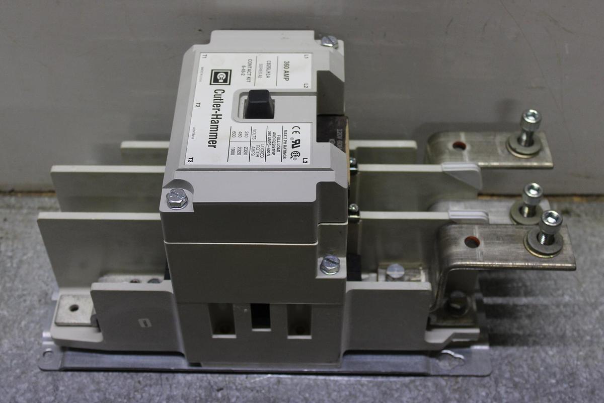 Used CUTLER HAMMER CONTACTOR C825LN1 600 VAC 360 AMP 3-POLE 3-PHASE