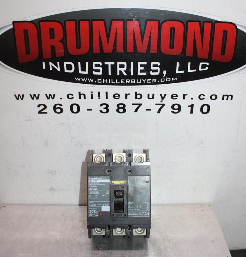 Used SQUARE D POWERPACT CIRCUIT BREAKER QBL32225 225 AMP 240 VAC 3-POLE QB-225
