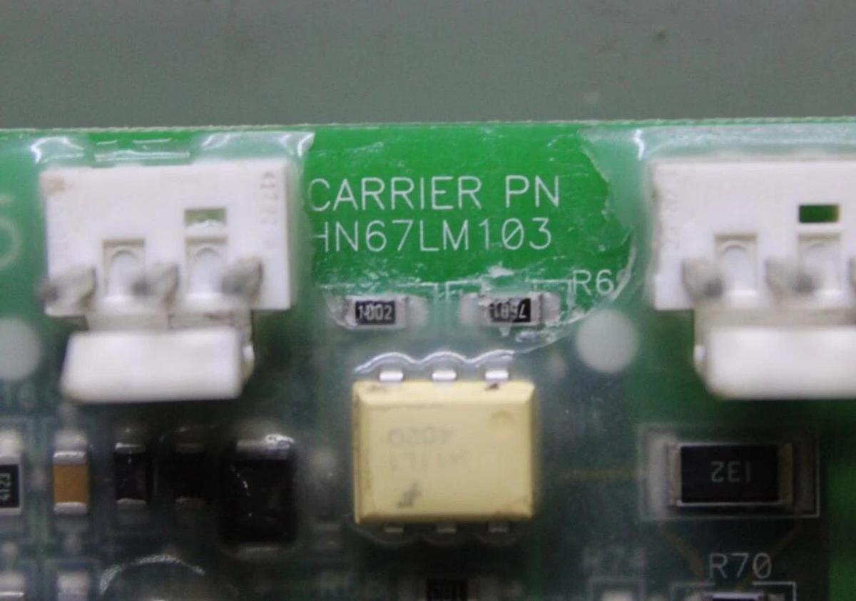 Used CARRIER HVAC CHILLER COMPRESSOR PROTECTION CIRCUIT BOARD HN67LM103 *WARRANTY*