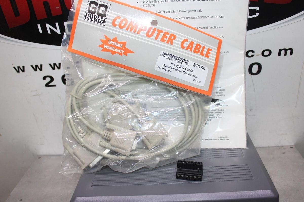 NIB ALLEN-BRADLEY DH-485 COMMUNICATION INTERFACE 1770-KF3 REV. A01 115/230V