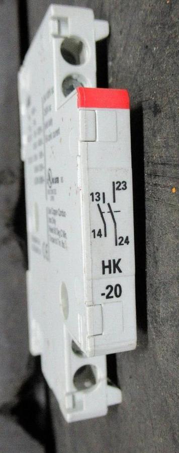 Used ABB AUXILLIARY CONTACT HK-20 400 VOLT 6 AMP **WARRANTY INCLUDED**