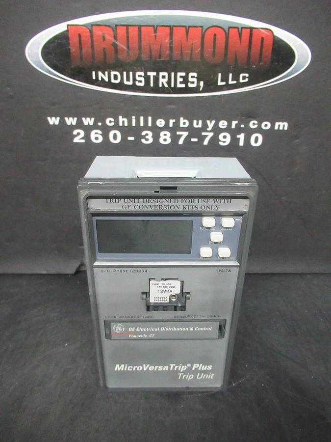 Used GE MICROVERSATRIP PLUS TRIP UNIT FOR CONVERSION KIT AKO50C3F1606 1200 AMP TRIP