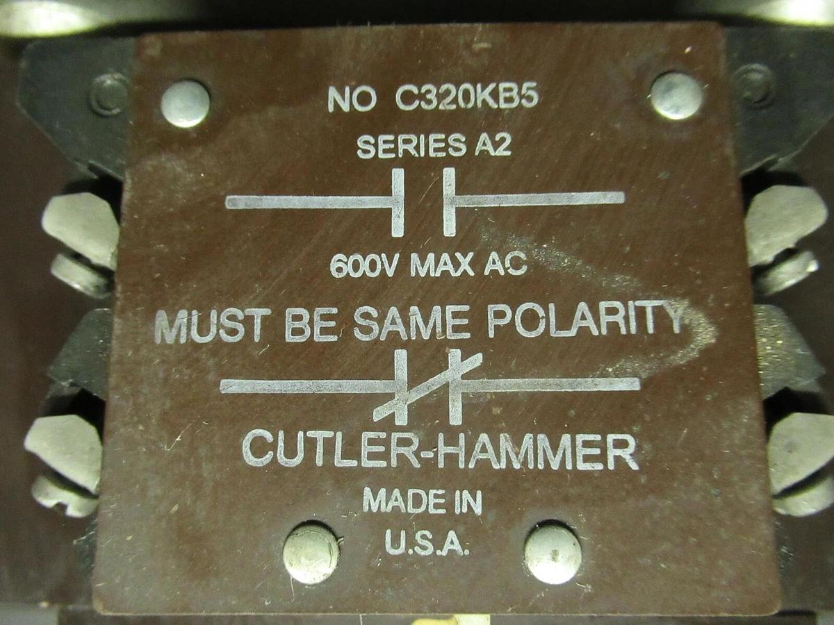 Used 120 AMP CUTLER HAMMER CONTACTOR C832JN6 SER. B1 COIL: 120 VAC **WARRANTY**