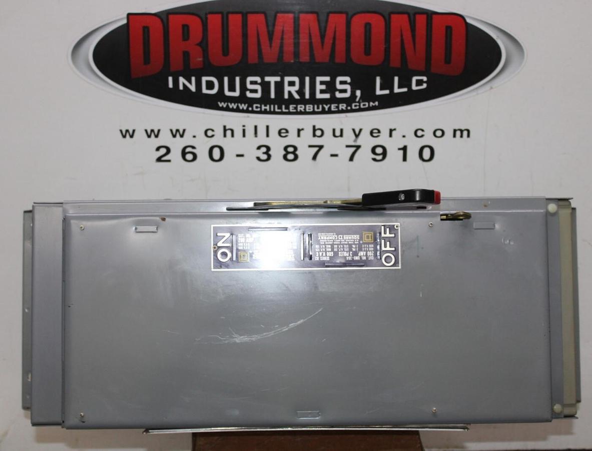 Used SQUARE D QMB DISCONNECT SWITCH QMB-364 200 AMP 600 VAC 150 HP 3-PHASE