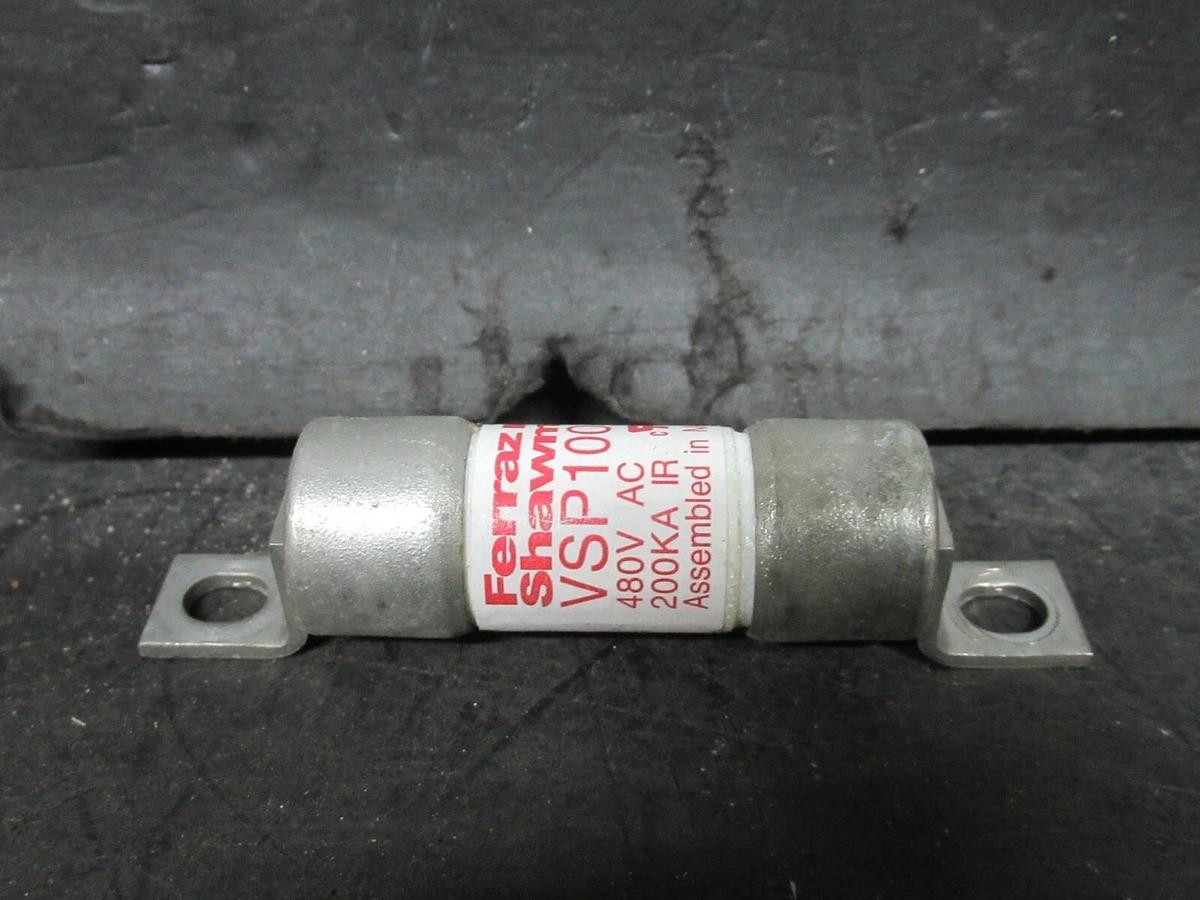 Used FERRAZ SHAWMUT FUSE VSP100 480 VAC 200 KA-IR **WARRANTY INCLUDED**