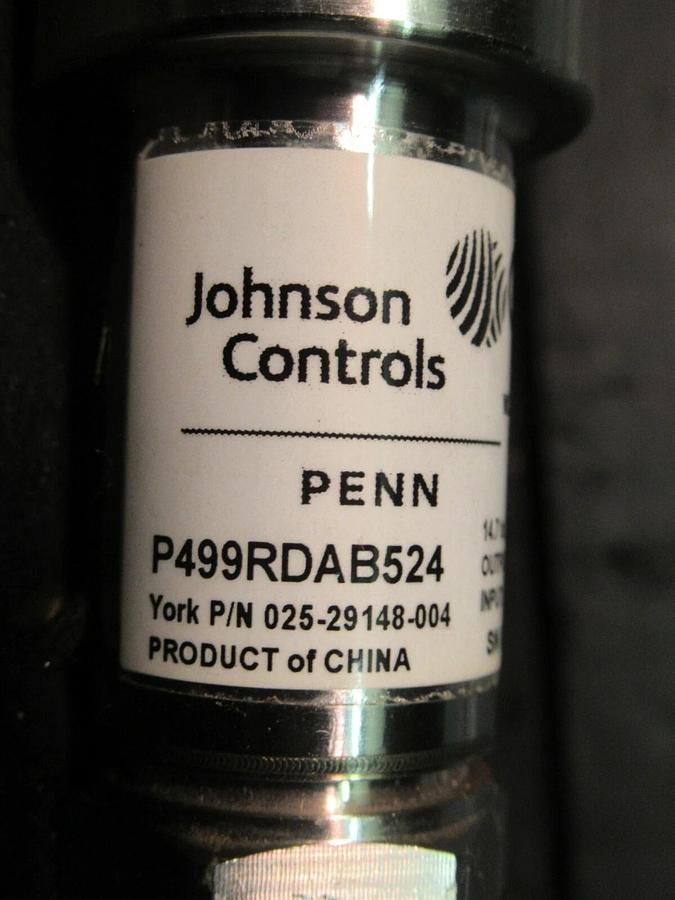 Used JOHNSON CONTROLS PENN P499RDAB524 PRESSURE PSIA TRANSDUCER 025-29148-004 PURGE