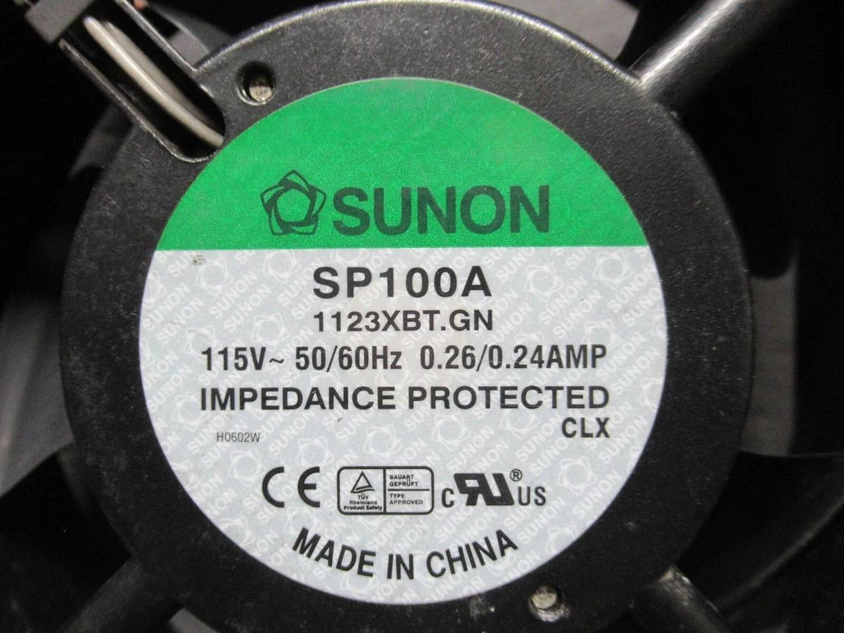 Used SUNON AXIAL FAN SP100A 115 VAC 50/60 HZ 0.26/0.24 AMP 1123XBT.GN **WARRANTY**