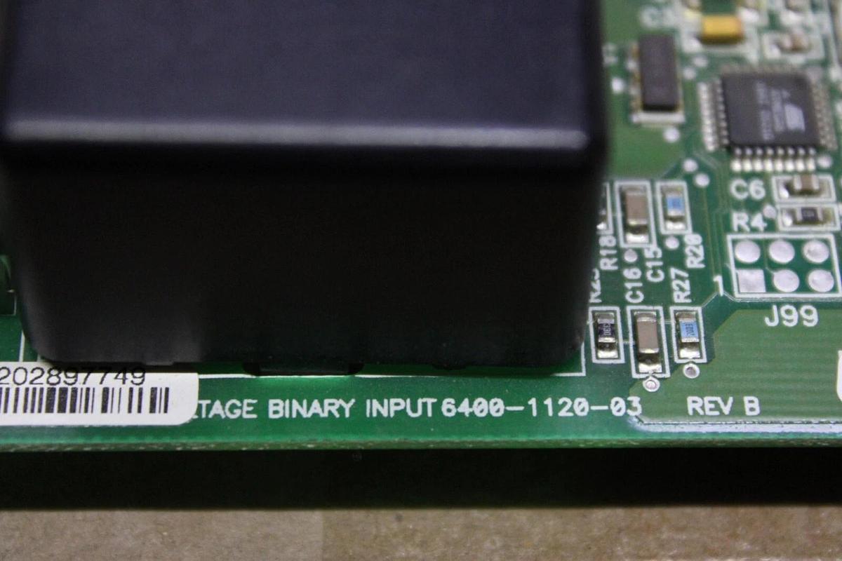 Used TRANE HIGH VOLTAGE BINARY INPUT 6400-1120-03 REV. B X13650729-04 REV. D