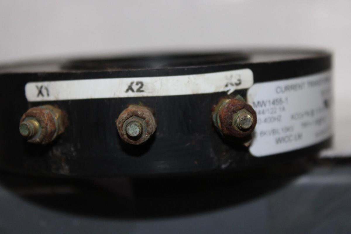 Used WICC CURRENT TRANSFORMER MW1455-1 244/122:1 50-400 HZ 302-2057 *WARRANTY*