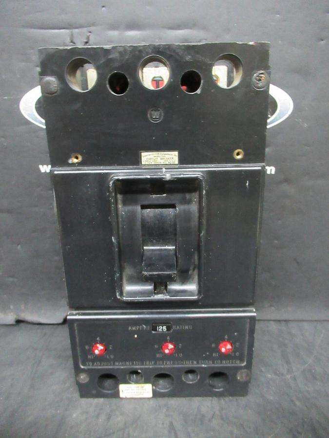 Used WESTINGHOUSE AB DE-ION BREAKER JA3125 125 AMP 600 VAC 3-POLE 4560988G15