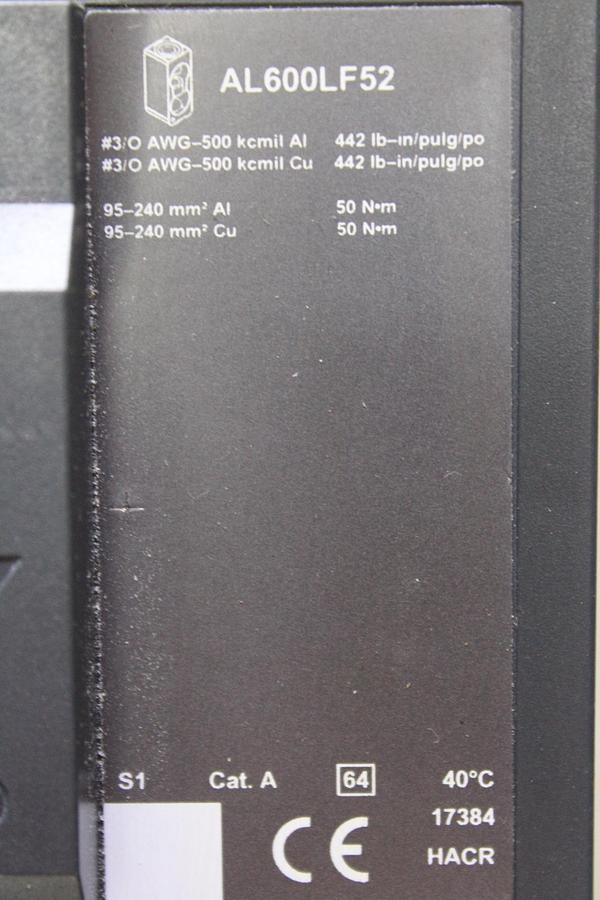 Used SQUARE D I-LINE CIRCUIT BREAKER LA36400 400 AMP 600 VAC 3-POLE