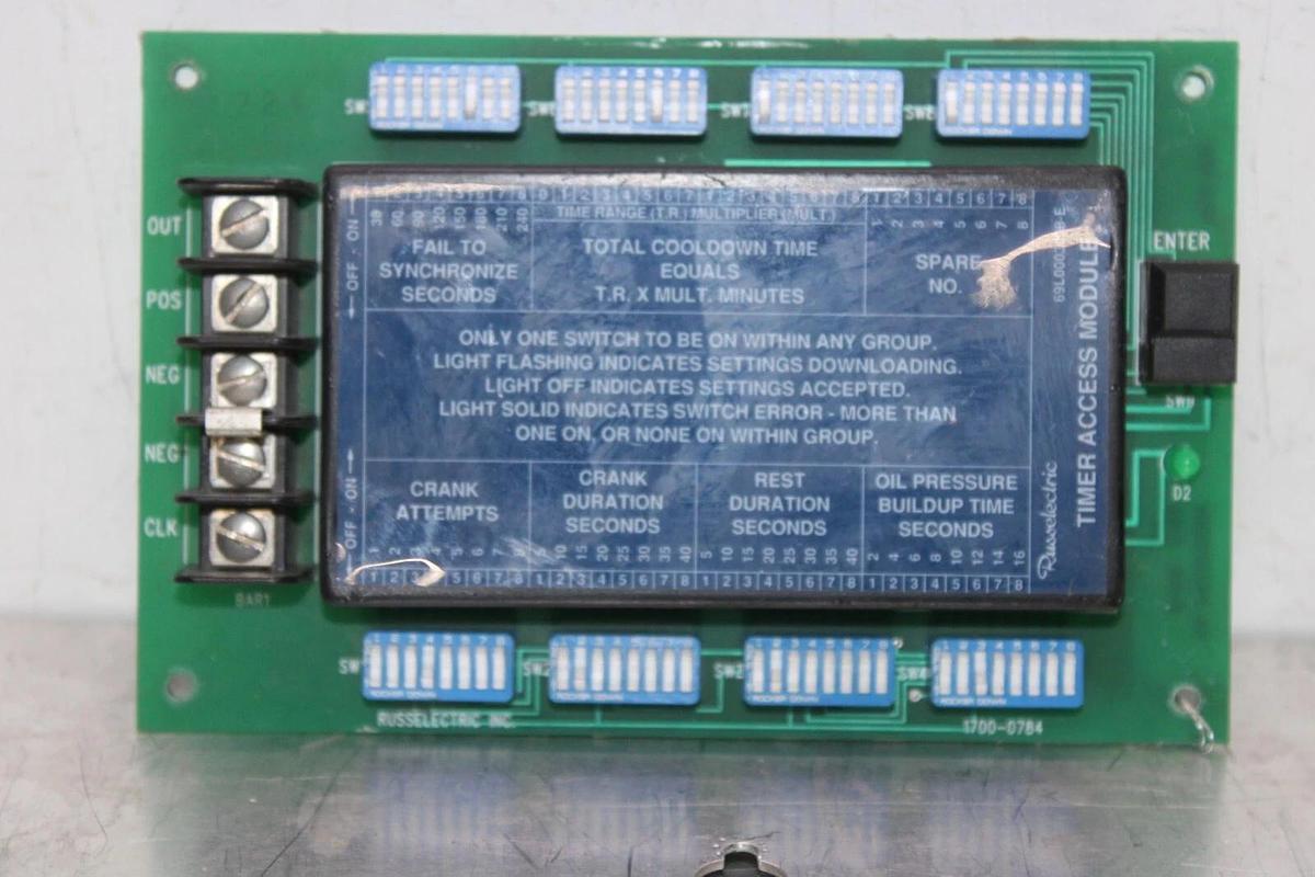 Used RUSSELECTRIC TIMER ACCESS MODULE 1700-0784 69L0003008-E **WARRANTY**