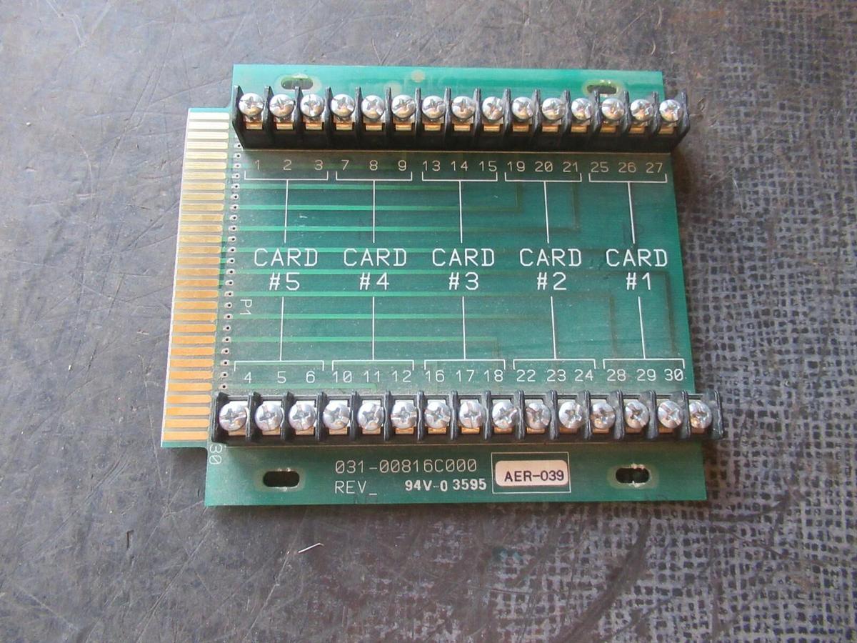 Used YORK CHILLER CONTROL CARD CIRCUIT BOARD 031-00816C000 **WARRANTY INCLUDED**