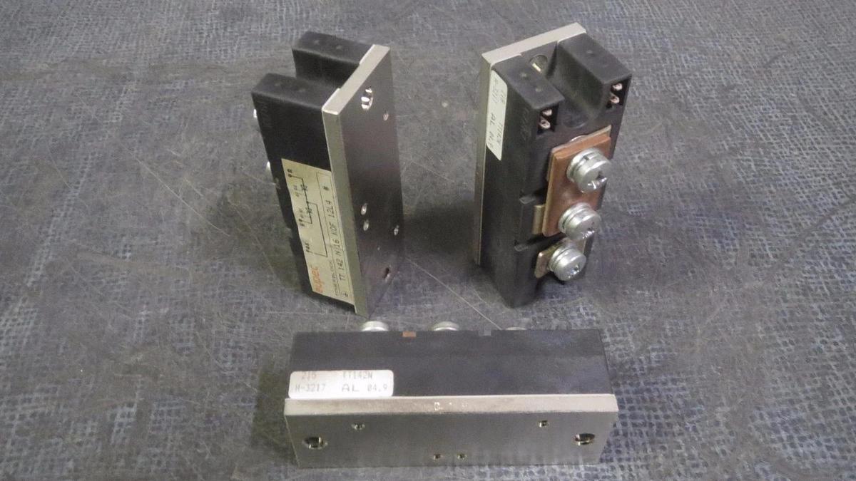Used *SET OF 3* USED EUPEC POWER BLOCK MODEL: TT142N16KOF12L4