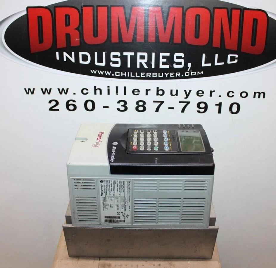 Used ALLEN BRADLEY POWERFLEX DRIVE 20A-D-2P1A-0-AYNNNNN SER. A 480 VAC 3-PHASE