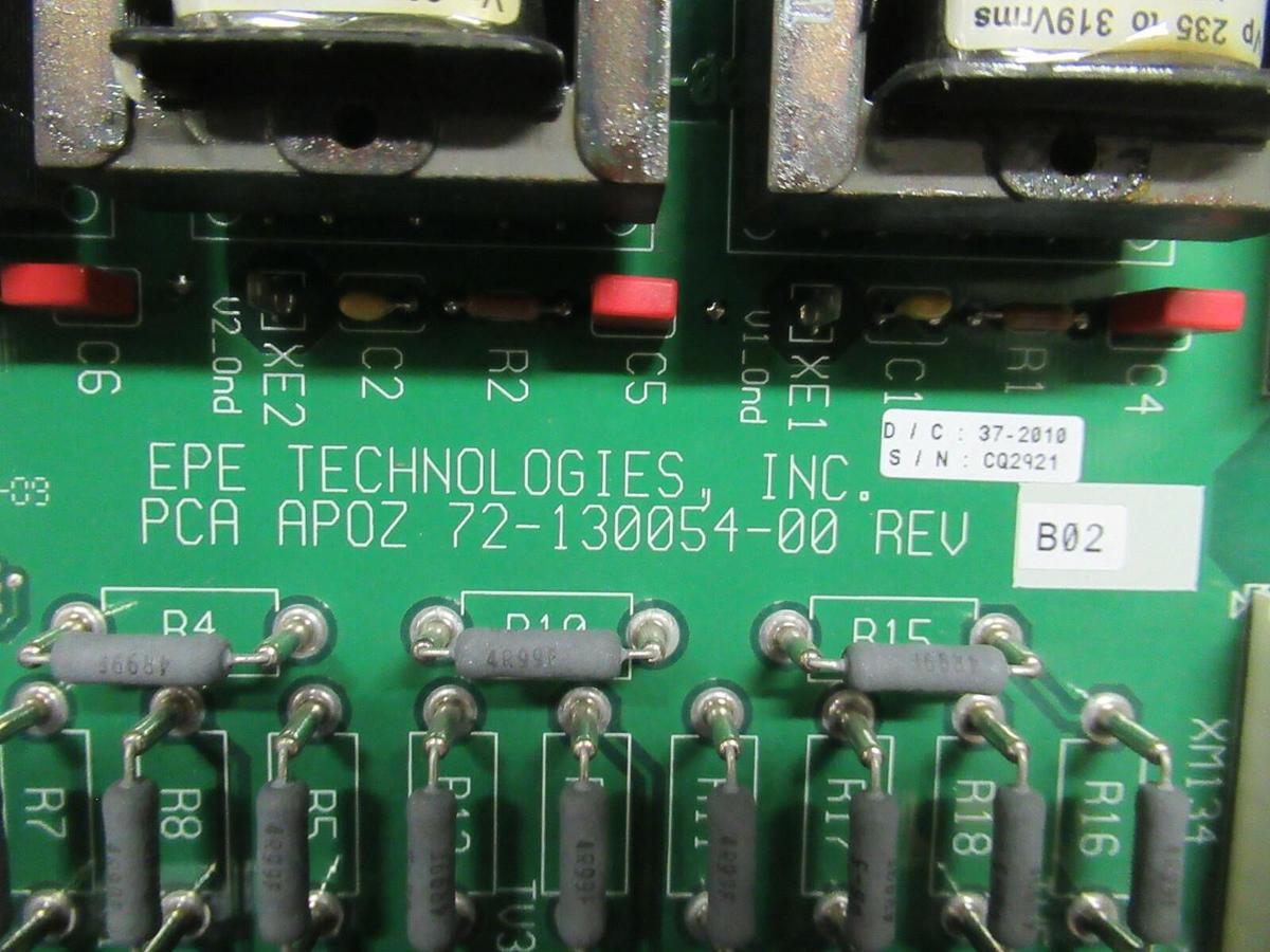 Used EPE TECHNOLOGIES PCA APOZ 72-130054-00 REV B02 CIRCUIT BOARD 62-130054-00 REV A