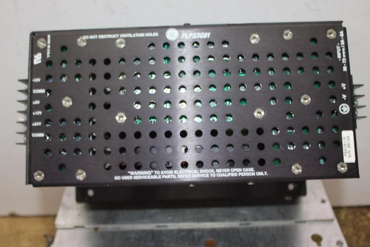 Used GENERAL ELECTRIC POWER SUPPLY UNIT PLPS3G01 36-72 VDC 3-6 AMP PG418