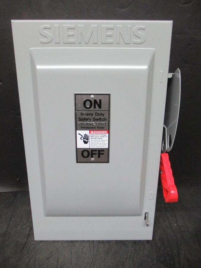NEW IN BOX SIEMENS HEAVY DUTY FUSIBLE SAFETY SWITCH HNF362 600 VAC 60 AMP