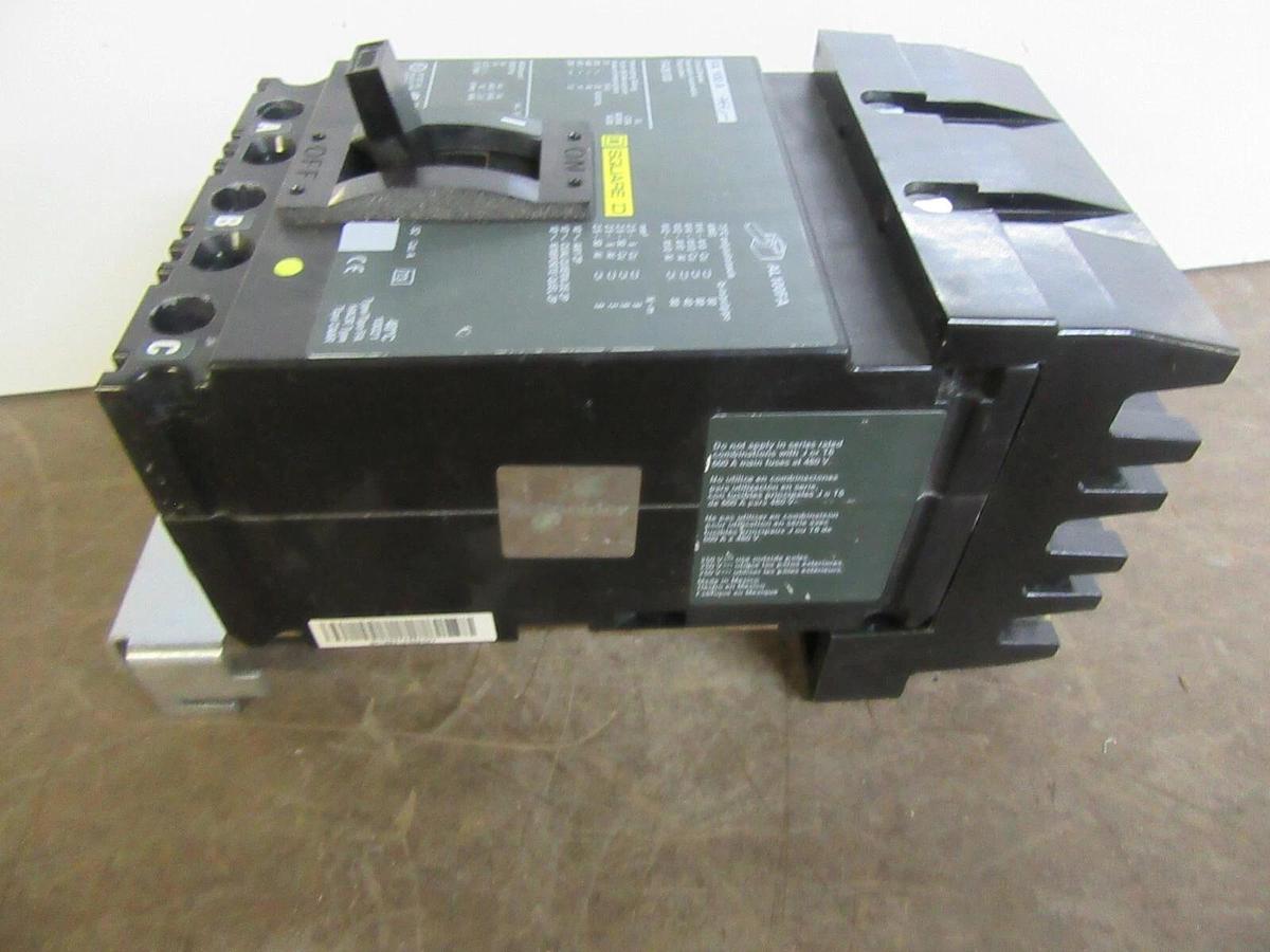 SQUARE D I-LINE BREAKER FA36100 3-POLE 100 AMP 600 VAC W/ LUGS **WARRANTY**