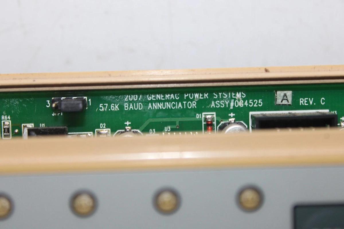 Used GENERAC GENERATOR LIGHT REMOTE ANNUNCIATOR ALARM CONTROL MODULE 0G5719 REV. B
