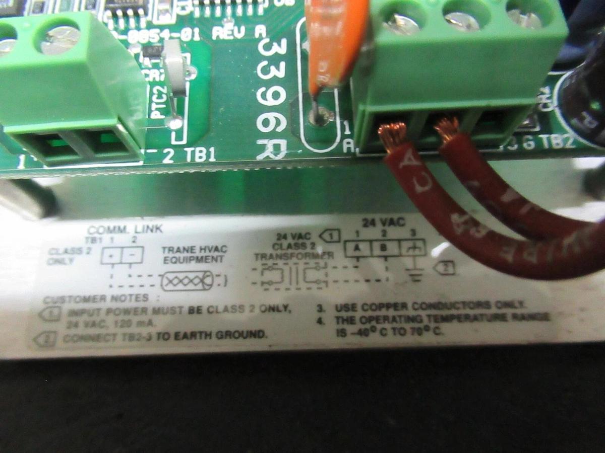 Used TRANE CHILLER INTERFACE X13650483-01 6400-0854-01 REV. A 6400-0855-01 REV. F