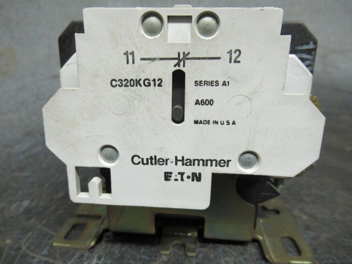 Used CUTLER-HAMMER CARRIER CONTACTOR C25DNY36 HN52AB254A 600V 5HP 15A COIL: 104-120V