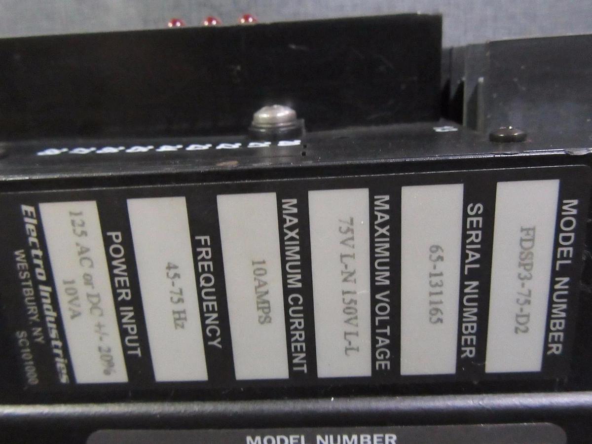 Used ELECTRO INDUSTRIES FUTURA + SERIES CPU1000 MULTIFUNCTION POWER MONITOR W/ P-33