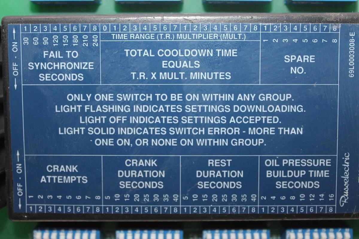 Used RUSSELECTRIC TIMER ACCESS MODULE 1700-0784 69L0003008-E **WARRANTY**