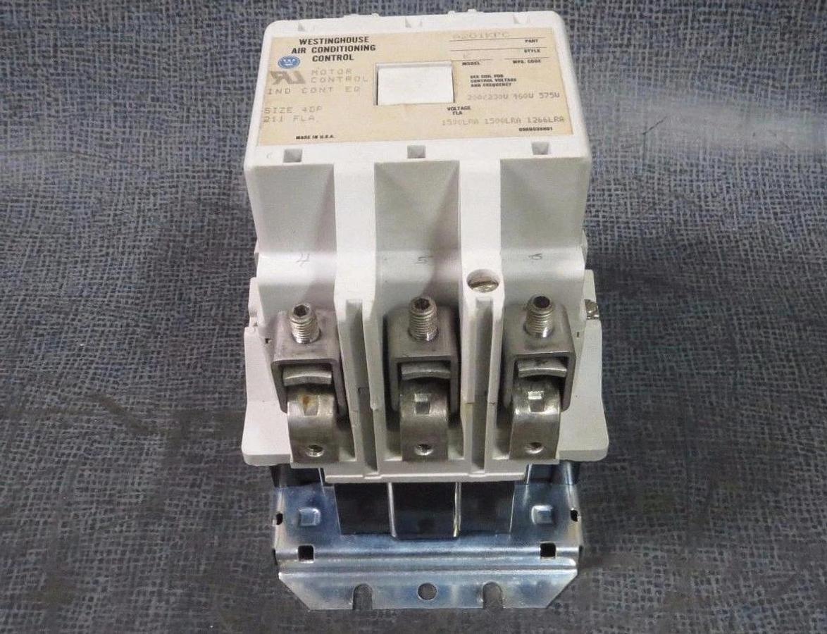 Used WESTINGHOUSE CONTACTOR A201KFC 211 AMP 600 VAC 3-POLE NEMA 4DP **WARRANTY**