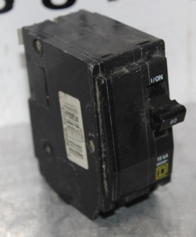Used SQUARE D QO CIRCUIT BREAKER QO22060 60 AMP 2-POLE 240 VAC **WARRANTY**