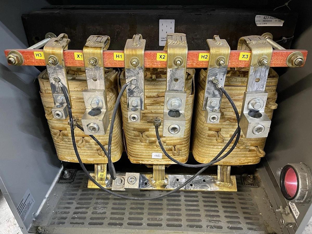 Used 112.5 KVA JEFFERSON TRANSFORMER 423-9254-000 480V HIGH 208/120V LOW NEMA 3R