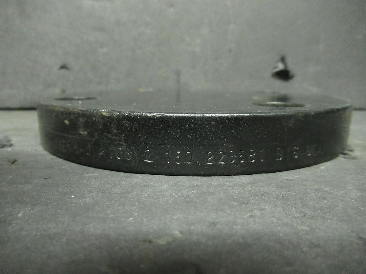 KERKAU FLANGE 2 INCH BLANK 6 INCH OVERALL DIAMETER 4 BOLT 150 PSI