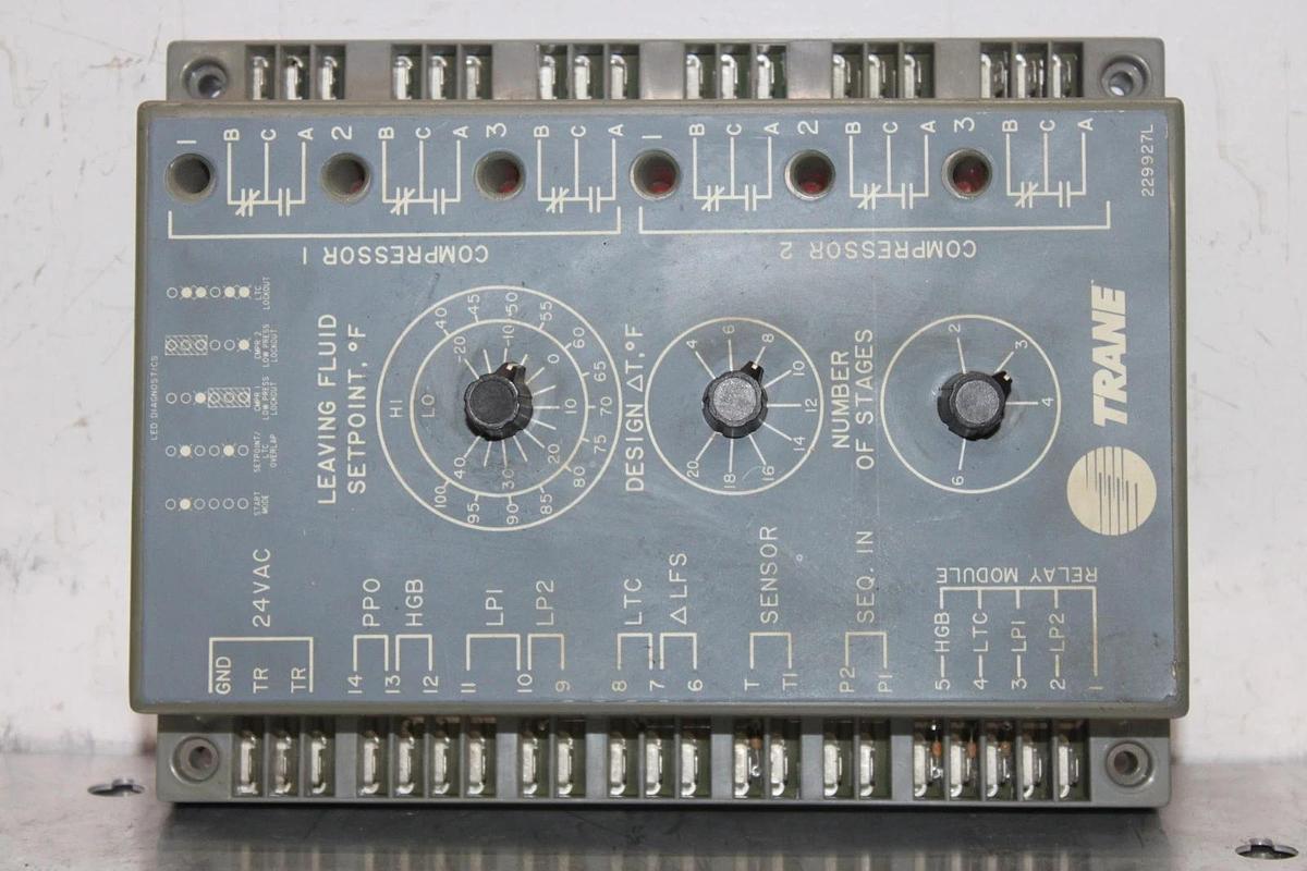 Used TRANE HONEYWELL CHILLER CONTROL MODULE W7900A1006 24 VOLT 229927L