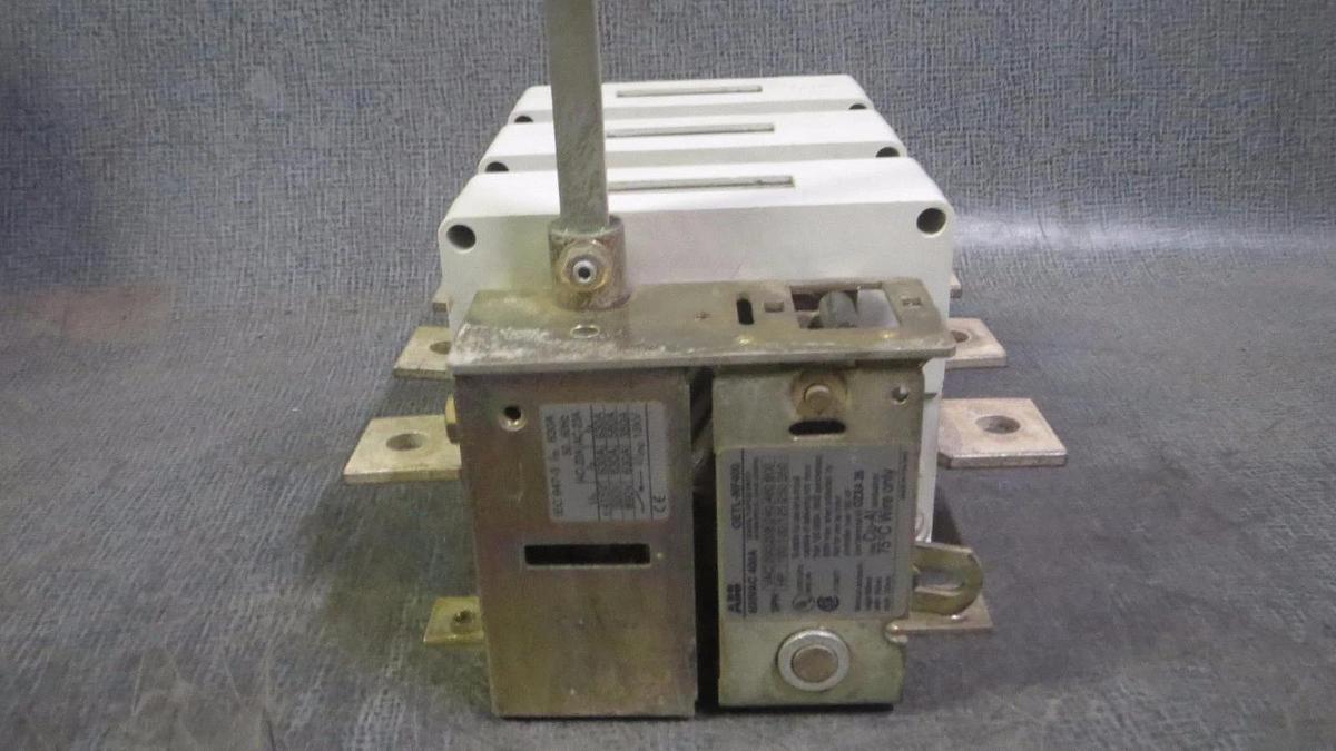 Used ABB GENERAL PURPOSE SWITCH DISCONNECT 400 AMP 600 VAC 3 PHASE MODEL: OETL-NF400