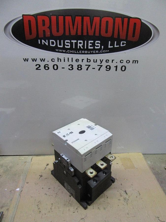 Used EATON CONTACTOR XTCE400M 600 VAC 450 AMP 400 HP 3-POLE 3-PHASE COIL: 24-48 VDC