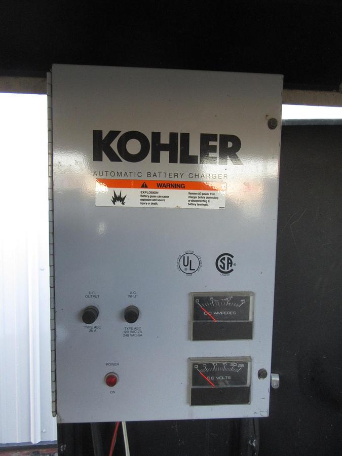 Used 60 KW PROPANE / NAT GAS GENERATOR KOHLER 120/240V 45RZG ENCLOSED VIDEO