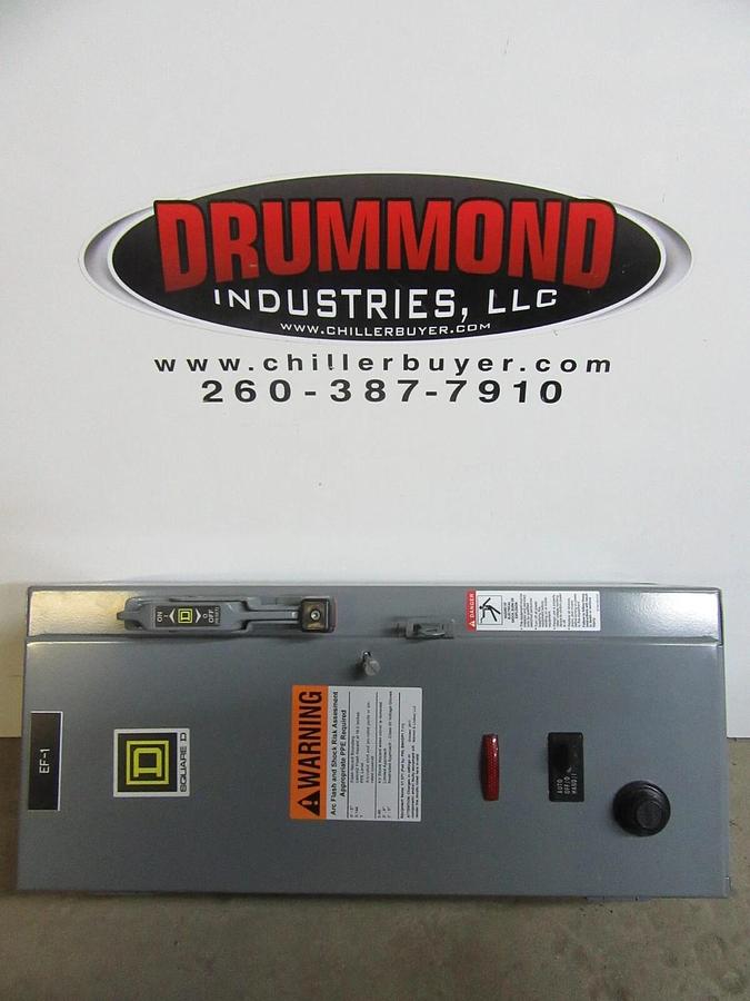 Used SQUARE D COMBINATION STARTER 8539SBG2 W/ 8536SBO2S 15 AMP 600 VAC SIZE 0