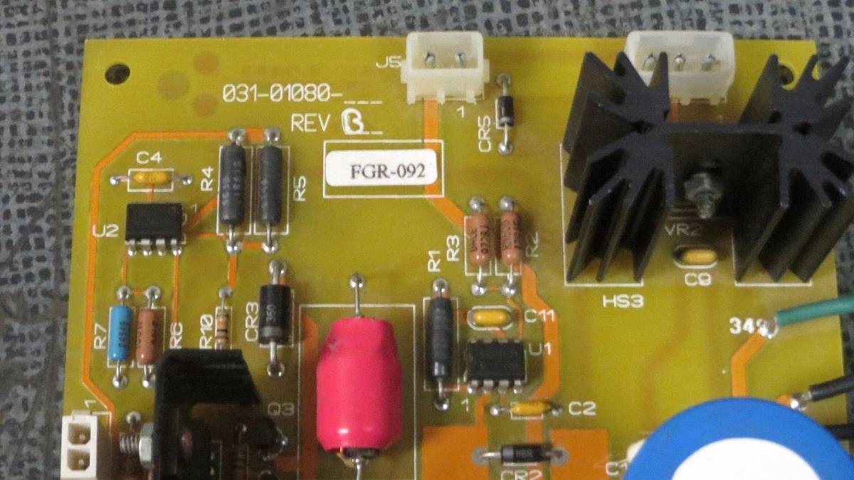 Used YORK CONTROL SUPPLY CIRCUIT BOARD MODEL: 031-01080 REV B