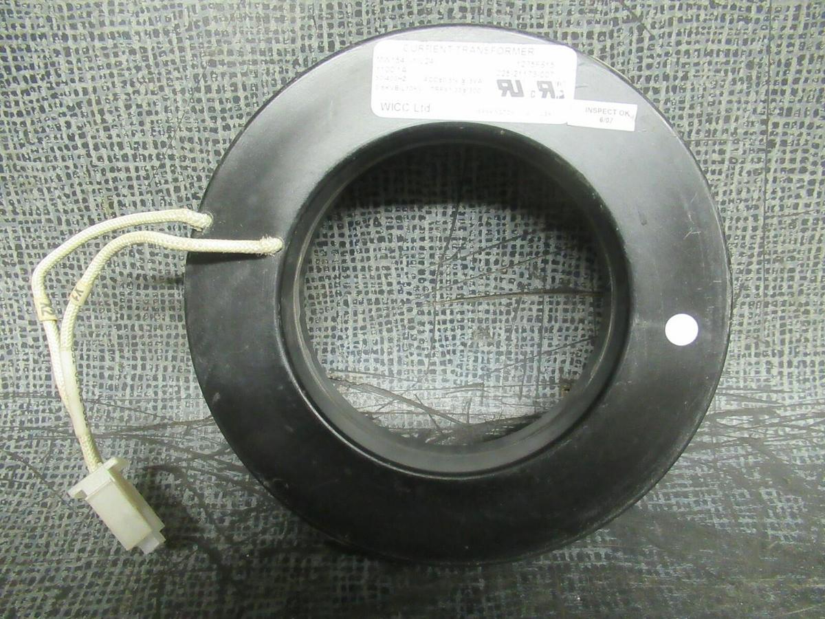 Used WICC CURRENT TRANSFORMER MW1547-1-L24 RATIO: 1100:1 50-400 HZ