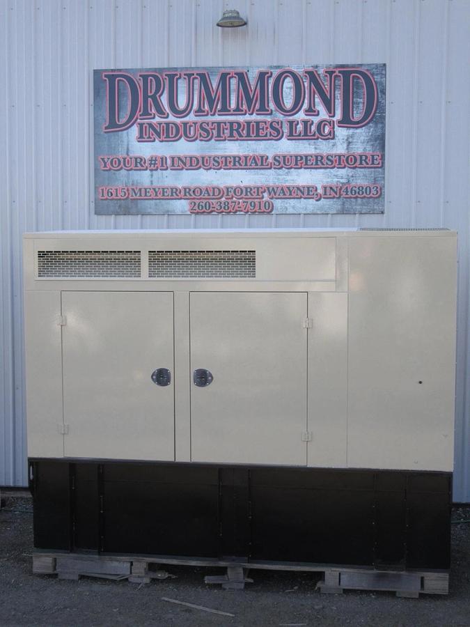 Used 60 KW DIESEL GENERATOR KATOLIGHT 120/240V RE-CONNECTABLE SOUND ENCLOSED 788 HRS