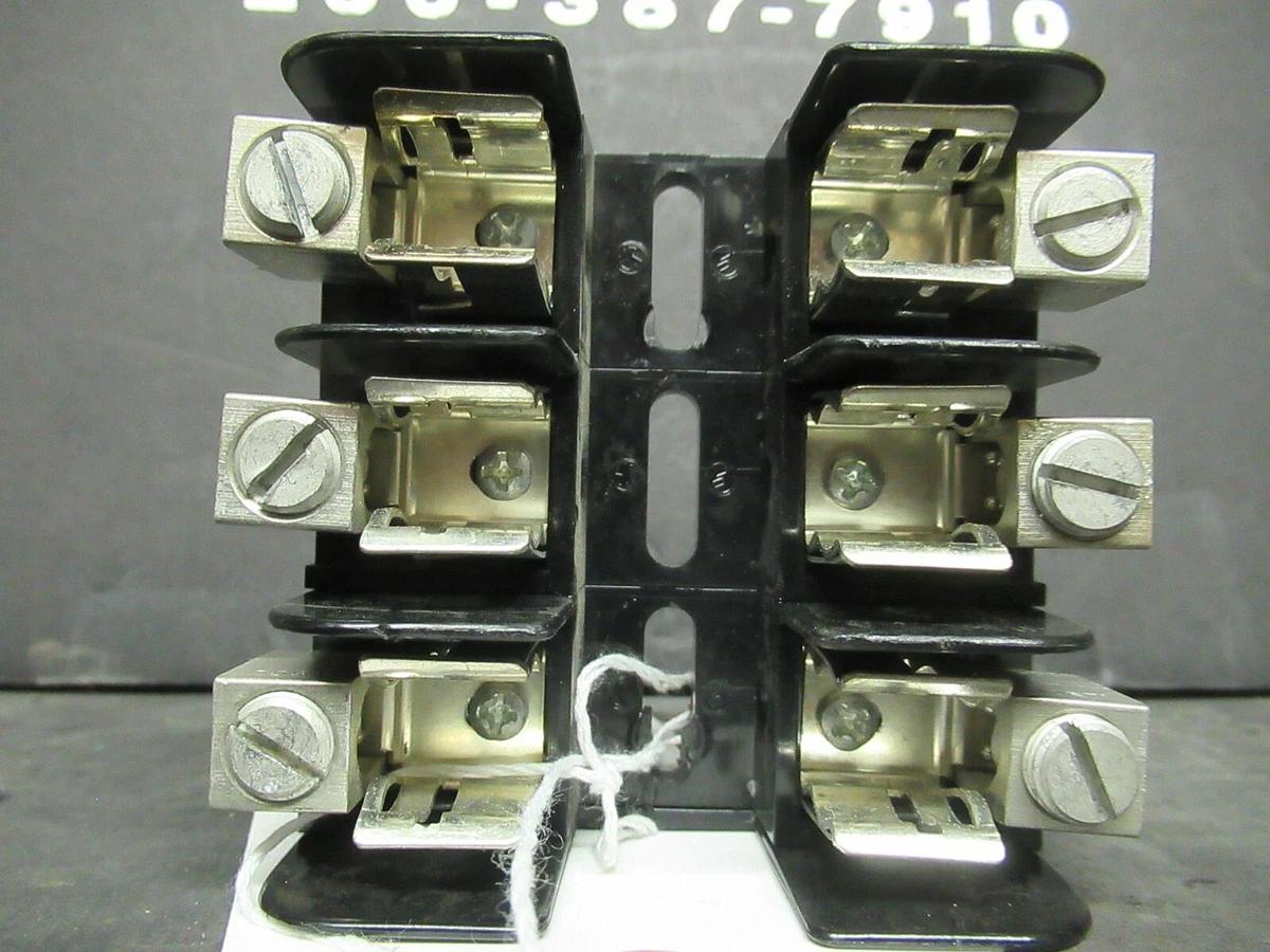 Used GOULD SHAWMUT FUSE HOLDER 20308 FOR 30 AMP 250 V CLASS H/K FUSES