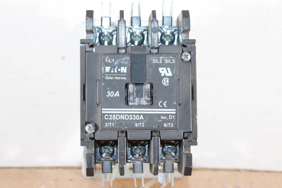 Used EATON CONTACTOR C25DND330A 30 AMP 600 VAC 15 HP 3-POLE **WARRANTY**