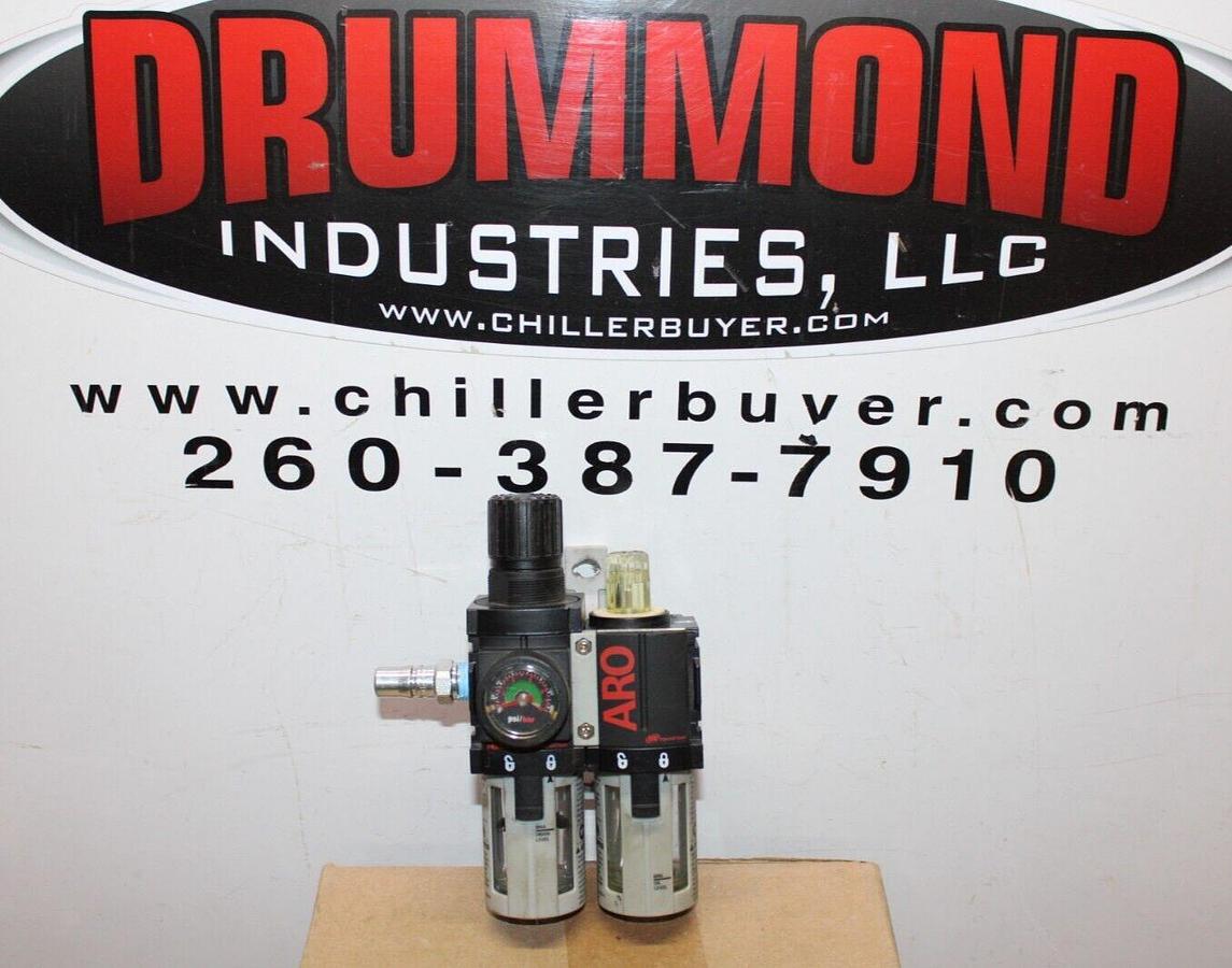 Used INGERSOL RAND ARO AIR FILTER LUBRICANT REGULATOR C38121-600 140 PSI 10 BAR