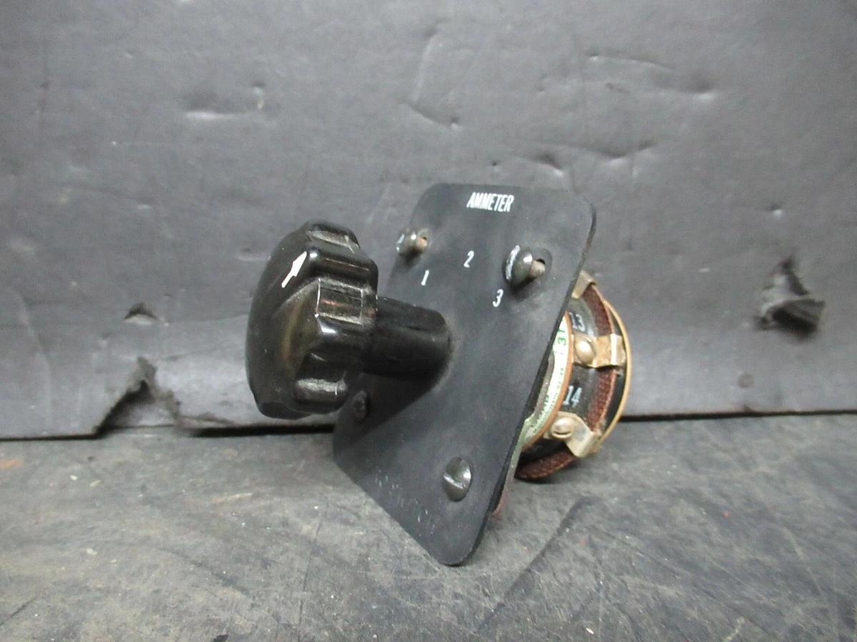 Used ELECTROSWITCH SERIES 31 CONTROL SWITCH 3109C 3-PHASE 125-600 VAC 10-3 AMP