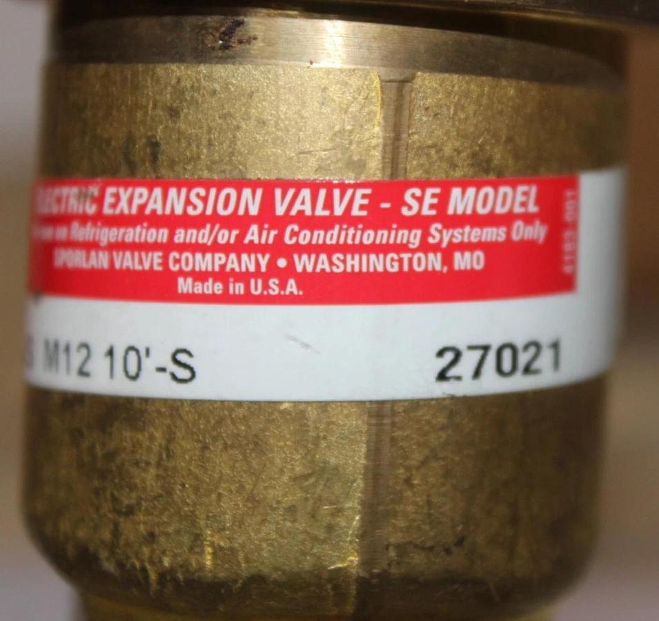 Used SPORLAN ELECTRIC EXPANSION VALVE SERI-JS M12 10'-S